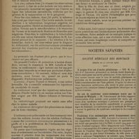 0232 - Page 224 - L'actinomycose pulmonaire chez les enfants ; par le Professeur P. Nobécourt / Sociétés savantes. Société médicale des hôpitaux. (Séance du 24 janvier 1930). A propos d'un cas d'ascite gélatineuse. MM. M. Chiray et J. Lelourdy / Un cas de syndrome neuro-anémique traité par la méthode de Whipple. M. Dimitracoff... / Pendaison d'un asthmatique sevré brusquement dans l'usage de l'évatmine. MM. Laignel-Lavastine et Bernal / A propos de la cirrhose de Cruveilhier et Baumgarten. MM. Noël Fiessinger et L. Michaux, deux nouveaux cas de cirrhose de Cruveilhier et Baumgarten