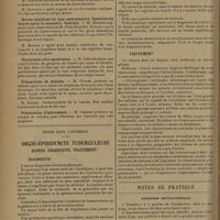 0238 - Page 230 - Sociétés savantes. Société de chirurgie. (Séance du 23 janvier 1930). Volvulus de l'anse ombilicale. M. Ombrédanne, une observation de M. Moulonguet / Hernie ombilicale du type embryonnaire. Opération six heures après la naissance. Guérison. M. Mathieu, observation de M. Petit-Dutaillis / Neurotomie rétro-gassérienne. M. Leriche / Présentation de malades. M. Worms / Présentation d'instruments. M. Cadenat / Notes pour l'internat. Orchi-épididymite tuberculeuse / Notes de pratique. Dyspepsie neurasthénique