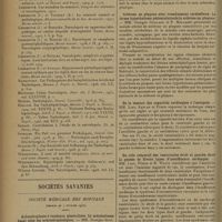 0268 - Page 260 - Les différentes variétés de narcolepsie ; par Jean Lhermitte et Nicolas Kyriaco / Sociétés savantes. Société médicale des hôpitaux. (Séance du 7 février 1930). Achondroplasie à tendance généralisée. Le métabolisme basal chez les achondroplasiques. MM. Georges Guillain et Pierre Mollaret / Sclérose en plaques avec tremblement cérébelleux. La forme hypothalamo-pédonculaire de la sclérose en plaques. MM. Georges Guillain et P. Mollaret / De la mesure des capacités cardiaques à l'autopsie. MM. Lian, Kaplan et Puech / Du rôle respectif des ventricules droit et gauche dans la genèse de divers types d'insuffisance cardiaque. MM. Lian, Puech et R. Waitz / De l'intolérance à l'anaphylaxie. M. Tzanck