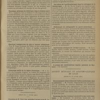 0271 - Page 263 - Sociétés savantes. Société de médecine de Paris. (Séance du 28 décembre 1929). Hémocrinothérapie. M. Filderman / Influence des ondes galvaniques alternatives à longues périodes sur l'état général. M. Laquerrière / Nouveaux principes de diététique dans le diabète sucré. M. L. Lematte / Réactions vasomotrices du foie et tension abdominale... M. Roger Glenard... / Léiomyome malin de la région thoracique. M. G. Luquet / (Séance du 10 janvier 1930). Les adjuvants de la cure médicamenteuse ou de l'acte opératoire dans le traitement des maladies. M. J. Pescher / Les échecs de l'acridinothérapie dans le traitement de la blennorragie. M. Ch. David / Radioscopie et radiographie en gastro-entérologie. MM. Aubourg et Vignal / Applications cliniques de l'acidité urinaire. M. Lévy-Darres / Société médicale et anatomo-clinique de Lille. (Séance du 28 janvier 1930). Rétrécissement tuberculeux de l'urètre prostatique chez un adolescent. M. Vincent / Syndrome du cône terminal consécutif à une rachi-anesthésie. M. Langeron / Sur les formes cliniques de la maladie de Heine-Medin. (A propos de trois observations). M. A. Bernard