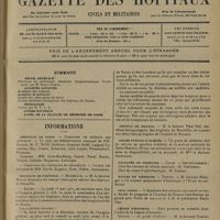 0281 - Page 273 - Sommaire / Informations. Hôpitaux de Paris. Concours de médecin des hôpitaux / Concours de l'internat en pharmacie / Hôpitaux de province. Marseille / Rouen / Hôpital de Monaco / Asiles publics d'aliénés / Facultés de médecine. Lille / Écoles de médecine. Nantes / Prix Osiris / Légion d'honneur