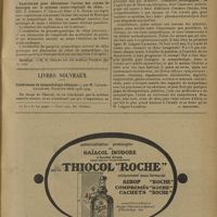 0311 - Page 303 - Sociétés savantes. Société de biologie. (Séance du 15 février 1930). La myocardite dans le rhumatisme polyarticulaire de la souris provoqué par le Streptobacillus moniliformis. MM. C. Levaditi, F. R. Selbie et R. Schoen / Expériences pour déterminer l'action des rayons de Roentgen sur le système neuro-végétatif du chien. MM. A. Zimmern, P. Chailley-Bert et R. Hickel / Election. M. H. Bénard / Livres nouveaux. Conférences de sympathologie clinique, par M. Laignel-Lavastine. Première série 1926-1929. [L. Babonneix]