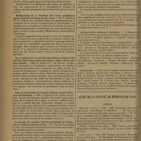0334 - Page 326 - Sociétés savantes. Société de biologie. (Séance du 22 février 1930). Le diagnostic de la tuberculose par l'hématologie du cobaye inoculé. M. R. Tricoire / Modifications de la virulence des virus encéphalitogènes. Essais d'activation de ces virus. M. P. Lépine et Mlle R. Schoen / Sur la dispersion des bacilles tuberculeux vivants et des bacilles tuberculeux morts inoculés au cobaye par la voie sous-cutanée. MM. A. Saenz et F. van Denise / Essai de vaccination de la souris blanche contre l'infection charbonneuse. MM. A. Boquet et A. Saenz / Le blocage du système réticulo-endothélial et l'immunité antituberculeuse du cobaye. M. Jean Parf / Informations (suite). Ministère de l'hygiène / Journalistes médicaux français / Nécrologie / Actes de la Faculté de médecine de Paris. Thèses