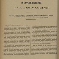 0388 - Page 380 - Traitement des affections pulmonaires aiguës et chroniques de l'appareil respiratoire ; par les vaccins. (Asthme -Emphysème - Pneumonie, broncho-pneumonie - Grippe et complications grippales : Otites, mastoïdites, sinusites)