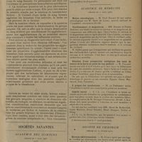0407 - Page 399 - Revue générale. Les groupes sanguins ; par le Docteur François Morei... III. Déductions médico-légales / Sociétés savantes. Académie des sciences. (Séance du 3 mars 1930). Démonstration de l'existence de l'ultravirus tuberculeux par inoculation directe dans les ganglions lymphatiques. M. C. Ninni / Académie de médecine. (Séance du 11 mars 1930). Notice nécrologique. M. Paul Ravaut, une notice nécrologique sur M. Bard... / Vieillissement et magnésium. MM. Delbet et Pierre Breteau / Résultat d'une prospection zoologique des eaux de source de la Syrie au point de vue médical. M. Pallary / A propos des inondations. M. le Président / Comité secret / Société de chirurgie. (Séance du 19 février 1930). Hernies embryonnaires. M. Küss / Perforations des ulcères gastriques. M. Guimbellot / Ostéo-synthèse et arthrotomie dans les arthrites suppurées. M. Mouchet, observations de MM. Négrié et Canton