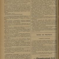0414 - Page 406 - Informations. VIIIe Congrès international d'histoire de la médecine / Cours de la Faculté de médecine de Paris. Cours de pathologie et thérapeutique générales / Clinique médicale de l'Hôtel-Dieu. (Professeur : M. P. Carnot) / Clinique de la tuberculose / Amphithéâtre d'anatomie / Faculté de médecine de Bordeaux / Notes de pratique. Antisepsie pulmonaire
