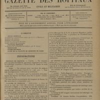0429 - Page 421 - Sommaire / Informations. Hôpitaux de Province. Nantes / Nîmes / Rouen / Facultés de médecine. Agrégation. Avis de tirage au sort des jurys des concours d'agrégation de médecine (2e degré) / Paris / Guerre / Manifestation franco-brésilienne / IIIe Congrès international de radiologie. (Paris, juillet 1931)