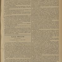 0453 - Page 445 - Informations (suite). Clinique médicale propédeutique. (Hôpital de la Charité. Fondation de la ville de Paris...) / Clinique hospitalière d'eumorphie de Paris / Léon Blum... 1er décembre 1878 - 6 mars 1930. [Nécrologie]. [C. Van Caulaert]