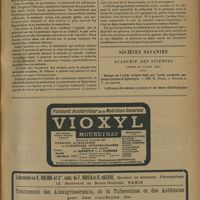 0503 - Page 495 - Pratique médicale. Le sédormid dans la thérapeutique médicale courante ; par le Docteur R. Darré / Sociétés savantes. Académie des sciences. (Séance du 17 mars 1930)