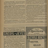 0504 - Page 496 - Sociétés savantes. Académie des sciences. (Séance du 17 mars 1930) / Académie de médecine. (Séance du 25 mars 1930). A propos du procès verbal. M. Pierre Delbet, observations de M. Maurice Chevassu / Passage transplacentaire du virus tuberculeux dans la tuberculose rénale. MM. Brindeau, Pierre Cartier, de Beaufond et Pougin / Trente-six essais de radonthérapie. M. Robert Castagné... / L'action hémostatique de la pectine. M. H. Maréchal / Le lever précoce chez les opérés de l'abdomen. M. André Chalier...