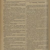 0510 - Page 502 - Informations. Légion d'honneur / Cité universitaire / Ministère de la santé publique / Association amicale des anciens Médecins des corps combattants / Société d'hydrologie et de climatologie de Bordeaux et du Sud-Ouest / Cours de la Faculté de médecine de Paris. Pathologie médicale / Le Professeur Vialleton. [Nécrologie]. [J. Turchini]
