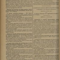 0558 - Page 550 - Sociétés savantes. Société de biologie. (Séance du 15 mars 1930). L'hyperglycémie insulinique chez le chien au cours de divers états expérimentaux (dépancréatation, inanition, inanition et phlorizine). MM. F. Rathery, R. Kourilsky et Mlle Yvonne Laurent / La syncope ergotamino-cholinique. MM. Maurice Villaret / Influence de l'âge des cultures pour la mise en évidence de l'ultravirus tuberculeux par inoculation directe dans les ganglions lymphatiques. M. C. Ninni / Le rapport chlore-sodium. Ses variations dans le sérum sanguin des brightiques oedémateux. MM. M. Laudat et A. Grandsire / Action de l'antigène méthylique sur la formule leucocytaire des lapins tuberculeux. M. T. de Sanctis Monaldi / Société des sciences médicales & biologiques de Montpellier et du Languedoc méditerranéen. (Séance du 7 février 1930) / (Séance du 14 février 1930). Conjonctivite et ténonite blennorragiques métastatiques. MM. H. Villard, Ch. Dejean et J. Duponnois / A propos de la formule leucocytaire du sang des varioleux. MM. F. Carrieu et F. Serries / Appareil plâtré pour redressement des pieds bots légers. M. E. Etienne