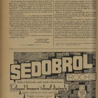 0560 - Page 552 - Jurisprudence et législation. Pharmacie. Responsabilité pénale. Médicaments non vérifiés. [H. Ribadeau Dumas] / Livres nouveaux. Les rayons ultra-violets et infra-rouges, par W. Vignal...
