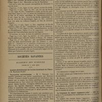 0574 - Page 566 - Erratum / Sociétés savantes. Académie des sciences. (Séance du 31 mars 1930). Vaccination antivenimeuse. M. J. Vellard / Académie de médecine. (Séance du 8 avril 1930). Le médecin devant le suicide. M. Achard / La fréquence du cancer augmente-t-elle ? MM. Lumière et Vigne / Présence de l'ultravirus tuberculeux dans le sang d'enfants atteints de typhobacillose avec ou sans érythème noueux. MM. F. Arloing et A. Dufourt