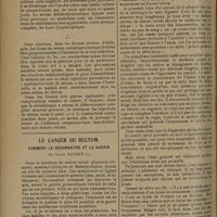 0588 - Page 580 - Traitement des formes malignes de l'erysipèle par un nouveau sérum antistreptococcique ; par M. le Professeur H. Vincent... / Le cancer du rectum. Comment le reconnaître et le guérir ; par Victor Pauchet