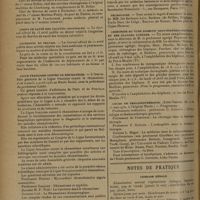 0598 - Page 590 - Informations. Marines / Corps de santé des troupes coloniales / Accidents du travail / Ligue française contre le rhumatisme / Nécrologie / Chirurgie du tube digestif sous-diaphragmatique et des glandes annexes / Cours de thalassothérapie. (Lido-Venise, du 4 au 15 mai 1930, à l'Hôpital Marin) / Notes de pratique. Lithiase rénale