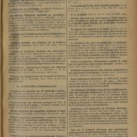 0625 - Page 617 - Analyses et indications bibliographiques. L'électrologie en 1929 ; par Louis Delherm... et Jean Loubier... VIII. Organes génito-urinaires. L'électrothérapie dans les affections non gonococciques du col utérin. (C. F. Orr White. Brit. med. Journ...) / Les méthodes électriques anciennes en gynécologie. (A. Laquerrière. Presse thermale et climatique...) / A propos du traitement faradique des métrorragies rebelles. (Y. Hélie. Bull. officiel de la Soc. franç. d'électroth. et de radiol...) / IX. Affections chirurgicales. La guérison du trachome par la diathermie chirurgicale. (Monbrun. La Médecine...) / L'électro-coagulation diathermique, traitement de choix des tumeurs et productions pathologiques du visage. (Castex. Concours méd...) / L'utilisation de l'électro-chirurgie dans l'ablation des tumeurs. (I. Senèque. La Presse méd...) / Traitement des tumeurs de la vessie. (G. Luys. La Clinique...) / Le traitement des naevo-carcinomes par la diathermo-coagulation. (Belot, Nahan, Durin. Bull. officiel de la Soc. franç. d'électroth. et de radiol...) / Kyste hydatique et diathermie. (F. Devé et M. Lessertisseur. C. R. de la Soc. de biol...) / Le traitement des hémorroïdes par la méthode ambulatoire des injections sclérosantes. (A. Rochard. Le Monde méd...) / Indications post-opératoires du lavement électrique. (Delherm et Codet. La Prat. méd. franç...) / Note sur le lavement électrique, plus spécialement après les interventions chirurgicales. (Delherm et Codet. Bull. officiel de la Soc. franç. d'électroth. et de radiol...) / X. Divers. L'exercice musculaire électriquement provoqué. (Laquerrière, Revue d'actin. et de physioth...)