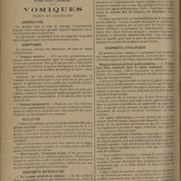 0662 - Page 654 - Correspondance. A propos du traitement du paludisme. [Dr J.-B. Vincent] / Notes pour l'internat. Vomiques. Signes et diagnostic. (A suivre)