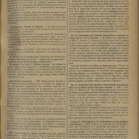 0715 - Page 707 - Sociétés savantes. Académie de médecine. (Séance du 6 mai 1930). Une méthode de mise en état de résistance de l'organisme. Base de la thérapeutique antituberculeuse. M. Barbary / Le surmenage. Causes et remèdes. M. Bertier / Les états de précarence. MM. Mouriquand, Rollet et Mme Chaix / Mort prématurée du cobaye inoculé avec des produits tuberculeux. MM. Brindeau, Pierre Cartier et Pougin / Société de biologie. (Séance du 5 avril 1930). Sur la dispersion des bacilles paratuberculeux de la fléole inoculés au cobaye par la voie trachéale. MM. Boquet, L. Nègre et J. Valtis / Sur la dispersion des bacilles tuberculeux inoculés au cobaye par la voie trachéale.... MM. A. Boquet, L. Nègre et J. Valtis / Sur la dispersion des bacilles tuberculeux inoculés au lapin et au cobaye par la voie sous-cutanée. MM. A Boquet, L. Nègre et J. Valtis / Action de l'histamine et de l'yohimbine sur la pression rachidienne. MM. Loeper, A. Lemaire et J. Patel / Action du nitrite d'amyle sur la pression rachidienne. MM. Loeper, A. Lemaire et J. Patel