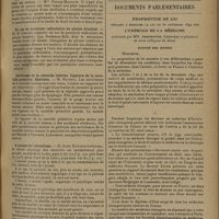 0747 - Page 739 - Sociétés savantes. Société médico-chirurgicale des hôpitaux de Nantes. (Séance de mars 1930). A propos de treize cas de paludisme. Mme Pouzin-Malegue et M. Artarit / Chancre d'inoculation tuberculeuse par plaie du genou chez un enfant. Mme Pouzin-Malegue / Un cas de paralysie radiculaire du plexus brachial. M. H. Giroire / Anévrisme de la carotide interne. Ligature de la carotide primitive. Guérison. M. Favreul / A propos de l'alcoolisme. M. Dano / Documents parlementaires. Proposition de loi tendant à modifier la loi du 30 novembre 1892 sur l'exercice de la médecine présentée par MM. Armbruster, Chauveau...