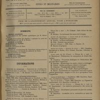 0757 - Page 749 - Sommaire / Informations. Facultés de médecine. Concours de l'agrégation