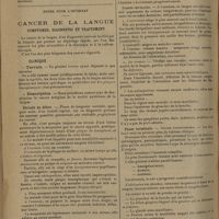 0802 - Page 794 - Thérapeutique pratique. Comment il faut prendre les cachets en général, ceux de « phytine », « ferrophytine » et « péristaltine », en particulier / Notes pour l'internat. Cancer de la langue. Symptômes, diagnostic et traitement