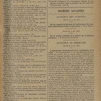 0813 - Page 805 - Revue générale. Le traitement du rhumatisme articulaire aigu ; par M. Georges Andrieu... / Sociétés savantes. Académie des sciences. (Séance du 12 mai 1930) / (Séance du 19 mai 1930) / Académie de médecine. (Séance du 27 mai 1930). L'organisation internationale de la prophylaxie de la cécité. M. de Lapersonne