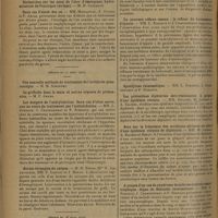 0818 - Page 810 - Sociétés savantes. (Séance du 14 mars 1930). Torticolis et contracture extrapyramidale au cours d'un état hémiplégique, par ramollissement cortico-opto-strié. MM. L. Rimbaud, J. Chardonneau et P. Rimbaud / Deux cas d'abcès des os. MM. Massabuau, A. Guibal et P. Arnal / (Séance du 21 mars 1930). Les dangers de l'acétylcholine. Deux cas d'ictus survenus au cours du traitement par l'acétylcholine. MM. L. Rimbaud, J. Chardonneau et P. Rimbaud / Hernie étranglée du caecum. M. H. Estor, Mlle E. Lafoucarde, MM. P. Lonjon et J. Heran / (Séance du 28 mars 1930). Ostéomalacie du semi-lunaire. M. A. Guibal / Un nouveau réflexe osseux : le réflexe du haussement d'épaule. MM. L. Rimbaud et J. Chardonneau / Les prétendues diphtéries séro-résistantes. A propos d'une épidémie récente. MM. Ducamp, M. Janbon et A. Balmes / Note sur la fréquence des accidents sériques au cours d'une épidémie récente de diphtérie. MM. M. Janbon, A. Balmes et Benau / A propos d'un cas de syndrome de sclérose latérale amyotrophique. Signe de Babinski intermittent. MM. L. Rimbaud, J. Chardonneau et P. Rimbaud