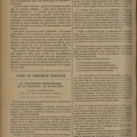 0832 - Page 824 - Simulation ; par une pathomime de troubles nerveux ayant fait porter le diagnostic d'encéphalite ; par M. le Professeur A. Lemierre et M. Robert Worms / Notes de chirurgie pratique. Le traitement orthopédique de la fracture de Dupuytren ; par Robert Bouroullec...