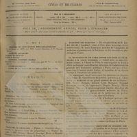 0841 - Page 833 - Sommaire / Informations. Hôpitaux de Paris. Deuxième concours de Médecin des hôpitaux / Hôpitaux de Province. Bordeaux / Bourges / Facultés de médecine. Paris / Académie des sciences / La municipalité de Paris offre une épée d'académicien à M. Louis Mourier / Institut de technique sanitaire et hygiène spéciale des industries
