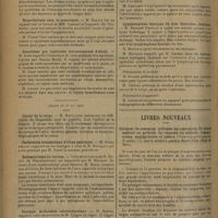 0890 - Page 882 - Sociétés savantes. Société de chirurgie. (Séance du 21 mai 1930). Un cas de maladie de Hoffa. M. Madier / Transfusion sanguine. M. Tzanck / Hyperthermie chez le nourrisson. M. Martin, travail de MM. Cadenal et Lapassée... / Anesthésie par injections intraveineuses d'alcool. M. Kuss, reprise par Garcia Marin / (Séance du 28 mai 1930). Cancer de la verge. M. Mauclaire / Perforation traumatique d'ulcus gastrique. M. Guimbellot, un cas analogue à celui de M. Ménégaux / Endométriome du rectum, observation de M. Matry... / Coxalgie. Arthrodèse extraarticulaire. M. Sorrel, observation de M. Vergoz... / Appendicite avec troubles urinaires. M. Gouverneur, travail de M. Bachy... / Lymphangiome kystique du foie. Opération. Guérison. M. Bernard Desplat / Livres nouveaux. Utilisons les assassins : utilisons les condamnés. Un krach médical au prétoire. Le royaume du Médecin. Communisme ; expropriation et justice..., par le Médecin général Saint-Paul...