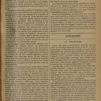 0899 - Page 891 - Clinique chirurgicale de l'Hôtel-Dieu. L'ulcère de la petite courbure de l'estomac ; par le Professeur Henri Hartmann. Symptomatologie / Actualités. La thyroxine. [R. Levent]