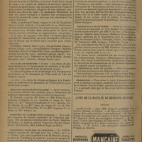 0926 - Page 918 - Informations. Faculté de médecine de Paris. Les diplômes de l'Institut d'hygiène de Paris / Facultés de médecine. Lille / Lyon / Médecins inspecteurs scolaires / Ministère de l'instruction publique / Association française de chirurgie / Hospice de la Salpêtrière. Cours et travaux pratiques sur les maladies du tube digestif des nourrissons et des grands enfants, par MM. P. Le Noir... / Nécrologie / Actes de la Faculté de médecine de Paris. Thèses