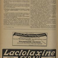 0936 - Page 928 - Revue des thèses. Etat actuel de la vaccinothérapie staphylococcique. Importance des produits solubles microbiens, par le Docteur L. G. Leblanc / La fonction de résorption des plexus choroïdes et l'origine du liquide céphalo-rachidien, par le Docteur Jean Girard