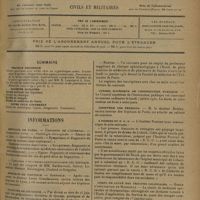 0965 - Page 957 - Sommaire / Informations. Hôpitaux de Paris. Concours de l'internat / Hôpitaux de province. Grenoble / Facultés de médecine. Montpellier / Écoles de médecine. Grenoble / Nantes / Conseil supérieur de l'instruction publique / Ministère des pensions / A propos du B. C. G. / Corps de santé des troupes coloniales