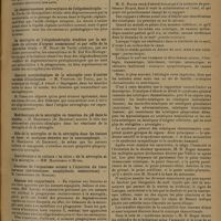 1041 - Page 1033 - XIe Réunion neurologique internationale annuelle. Première question. La névroglie. Deuxième rapport. Concepts histogéniques, morphologique, physiologique et physiopathologique de la microglie. M. P. Del Rio Hortega. Discussion et communications. Tentative de coloration vitale de la microglie. M. Piolti... / La névroglie dans la neurohypophyse. M. P. Kissel / La dégénérescence microcytaire de l'oligodendroglie. M. Pagès... / La microglie et l'oligodendroglie étudiées par la méthode du nitrate d'argent ammoniacal et par celle de la coloration vitale. M. Bolsi... / Identité morphologique de la microglie avec d'autres variétés d'histiocytes. M. Visintini... / Modifications de la microglie en fonction du pH dans le diabète. M. Marinesco... / Rôle de la microglie et de la névroglie dans les lésions en foyer, et quelques données sur la neuronophagie. M. Marinesco... / Réponse des rapporteurs. MM. Roussy et Lhermitte / Seconde question. Les sciatiques. Formes cliniques et traitement des sciatiques rhumatismales. Rapporteur : M. H. Roger...