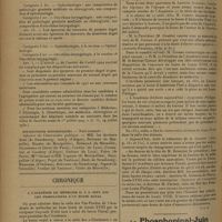 1090 - Page 1082 - Informations. Agrégation / Distinctions honorifiques / Chronique. A l'Académie de médecine il y a cent ans les tribulations d'un buste royal
