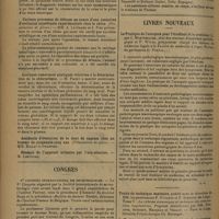 1102 - Page 1094 - Sociétés savantes. Société médicale et anatomo-clinique de Lille. (Séance du 20 mai 1930). Arythmie complète paroxystique. M. L. Langeron / Curieux processus de défense au cours d'une tentative d'occlusion intestinale expérimentale chez le chien. MM. A. Le Grand et J. Piet / Quelques remarques pratiques relatives à la détermination de la chlorurémie. M. Paget / Congrès. Ier Congrès international de microbiologie / Livres nouveaux. La pratique de l'autopsie pour l'étudiant et le praticien, par J. Montpellier... et P. Witas... Préface du Professeur G. Poujol
