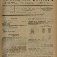 1121 - Page 1113 - Sommaire / Informations. Citation des hospices civils de Nancy à l'ordre de la nation / Légion d'honneur. Affaires étrangères / Guerre / Ministère de la santé publique / Préfecture de la Seine / Bourses créées par M. le Docteur Roussel en faveur des familles nombreuses du corps médical