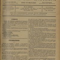 1153 - Page 1145 - Sommaire / Informations. Hôpitaux de province. Nantes / Facultés de médecine. Bordeaux / Service de santé des troupes coloniales / Retrait de la carte de surclassement / Association pour le développement des relations médicales (A. D. R. M.). Conseil d'administration, séance du 15 juillet 1930