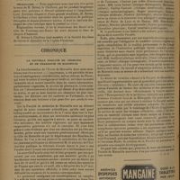 1170 - Page 1162 - Informations. Faculté de médecine de Bordeaux. Clinique de chirurgie infantile et d'orthopédie / Nécrologie / Chronique. La nouvelle faculté de médecine et de pharmacie de Marseille
