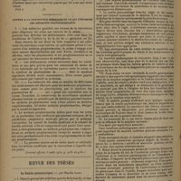 1198 - Page 1190 - Ministère de l'hygiène et de la prévoyance sociale. Convention-type entre les caisses d'assurance-maladie et les syndicats médicaux pour les soins à domicile et au cabinet du médecin / Annexe à la convention médicale en ce qui concerne les médecins propharmaciens. (Journal officiel, 8 août 1930...) / Revue des thèses. La coxite gonococcique, par Marthe Lamy
