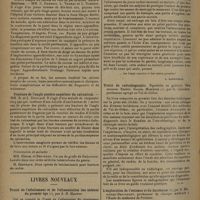 1214 - Page 1206 - Sociétés savantes. Société de chirurgie de Toulouse. (Séance du 9 avril 1930). Laminectomie tardive pour fracture vertébrale. M. Léon Dieulafé / Ulcère simple du caecum en voie de perforation. Suture. Guérison. MM. C. Dambrin, L. Thomas et L. Dambrin / Fracture de l'angle postéro-supérieur du calcanéum. MM. R. et L. Dieulafé / Livres nouveaux. Traité de l'allaitement et de l'alimentation des enfants du premier âge, par A.-B. Marfan. [L. Babonneix] / Traité de radiodiagnostic. Squelette en général. Tête osseuse. Rachis. Bassin. Membres, par G. Chaumet... / L'exploration de l'estomac et du duodénum, par R. Morichau-Beauchant...