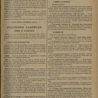 1215 - Page 1207 - Livres nouveaux. L'exploration de l'estomac et du duodénum, par R. Morichau-Beauchant... / Notes pour l'internat (oral). Pneumonie caséeuse. Conditions et diagnostic