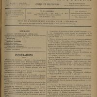 1233 - Page 1225 - Sommaire / Informations. Hôpitaux de province. Rouen / Facultés de médecine. Paris / Alger / Lille