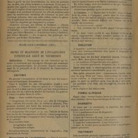 1246 - Page 1238 - Livres nouveaux. Chirurgie pratique des blessures et des accidents, par les Docteurs A. Mouchet, Gouverneur, Olivier, Tailhefer / Notes pour l'internat (oral). Signes et diagnostic de l'invagination intestinale aiguë du nourrisson