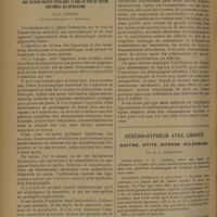 1302 - Page 1294 - Des effets de l'anesthésie à la novocaïne des ligaments et des insertions tendineuses péri-articulaires dans certaines maladies articulaires et dans les vices de position fonctionnels des articulations ; par R. Leriche... / Hérédo-syphilis avec chorée. Goitre, otite interne scléreuse ; par M. L. Babonneix