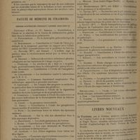 1324 - Page 1316 - Pratique médicale. Sur un nouveau traitement du mal de mer par les alcaloïdes totaux de la bellabone et leur association avec la phényl-éthyl malonylurée / Faculté de médecine de Strasbourg. Thèses soutenues pendant l'année 1929-1930 / Livres nouveaux. Le trachome, par A. Cuénod