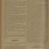 1414 - Page 1406 - Informations. Cours de la Faculté de médecine de Paris. Chaire de clinique thérapeutique chirurgicale / Amphithéâtre d'anatomie / Enseignement pratique de sérologie / Chronique. IIe Congrès international contre le rhumatisme. Liège, 18-21 septembre 1930 / Renseignements