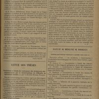 1421 - Page 1413 - VIIe Conférence internationale contre la tuberculose sous le haut patronage de leurs majestés le roi et la reine de Norvège. Troisième question. L'enseignement de la tuberculose aux étudiants et aux médecins. / Revue des thèses. Contribution à l'étude du traitement des dermatoses staphylococciques par le bactériophage de d'Hérelle en applications locales, par le Docteur Etienne Fischer / Contribution à l'étude du traitement de la chorée de Sydenham, par le Docteur B. Wasmer / Faculté de médecine de Bordeaux. Thèses soutenues pendant l'année 1929-1930